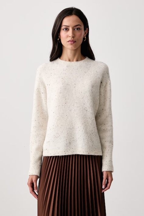 Marella Sweter damski z wełną MLLALCALI beżowy 2623366372200