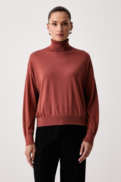 Marella Sweter damski z lyocellu MLSGIOIA pomarańczowy 2623366274200