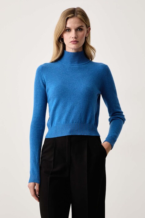 Marella Sweter damski wełniany MLLZUCCA niebieski 2623366212200
