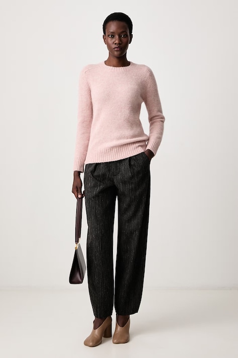Soeur Sweter damski z wełną ENVIE różowy PUL1321ENVIE