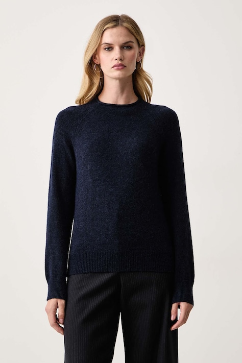 BOSS Orange Pulover za žene s vunom C_Fesperanasy_1 mornarsko plavi 50569878