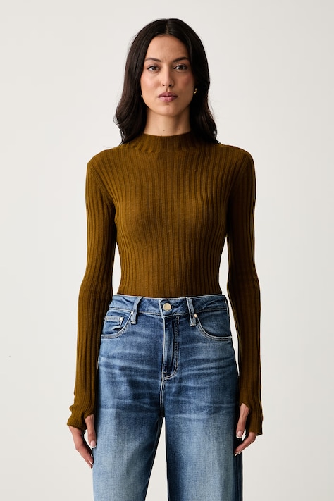 Pinko pulover pentru femei din lână verde 107834 A2Z6