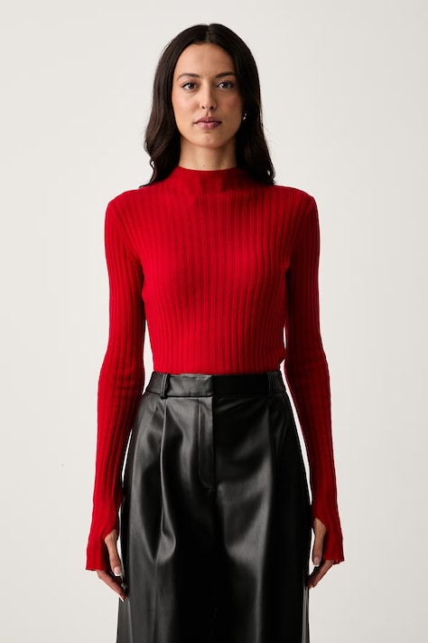 Pinko pulover pentru femei din lână roșu 107834 A2Z6