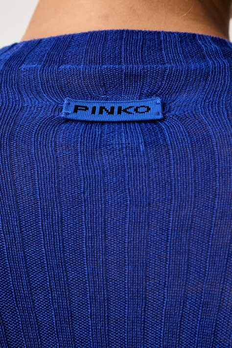 Pinko πουλόβερ γυναικείο μάλλινο μπλε 107834 A2Z6