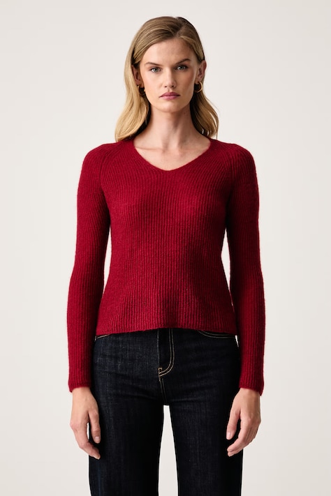 MM by Max Mara sweter damski z wełną MMLSVELTO czerwony 2626366108600