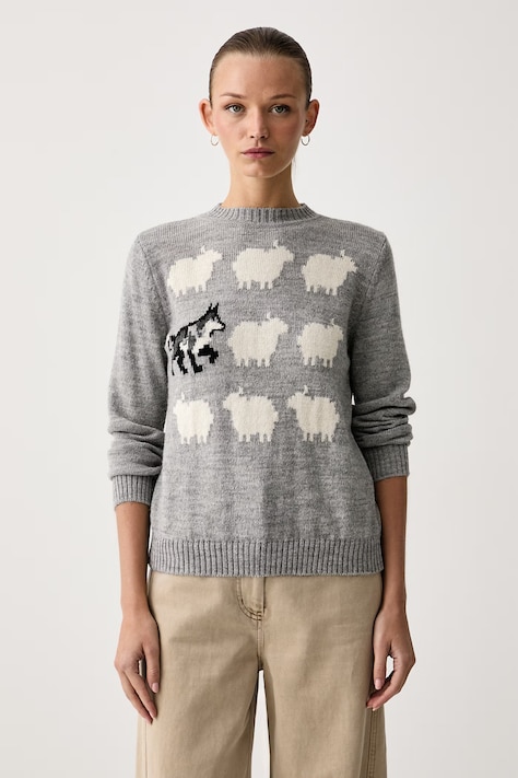 Weekend Max Mara Női pulóver gyapjúval WKDNITRA szürke 2625366272600