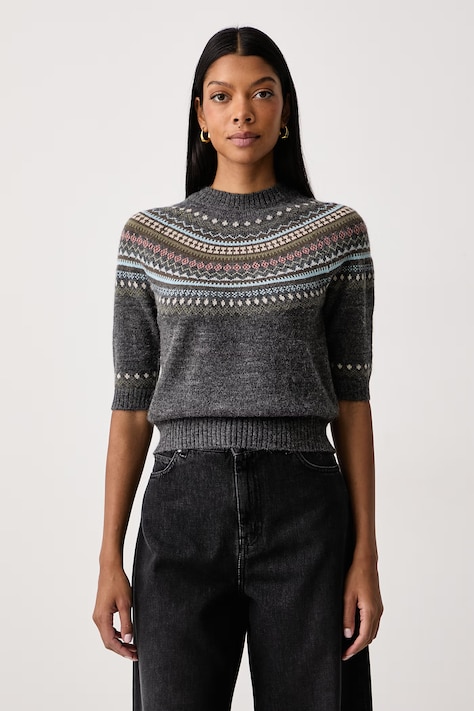 Weekend Max Mara Sweter damski z wełną WKDGALLO szary 2625366262600