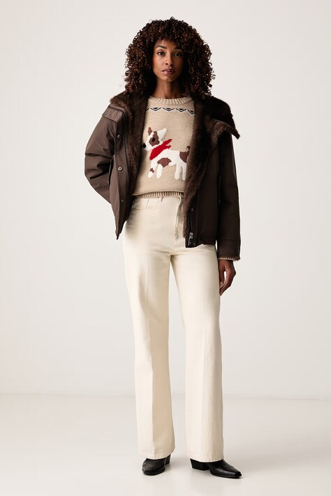 Weekend Max Mara Pulover za žene od vune WKDPAVIDI bež 2625366232600