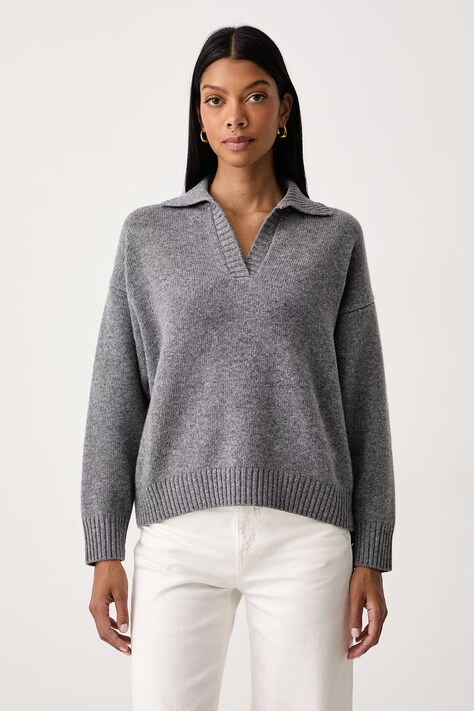 Weekend Max Mara Sweter damski wełniany WKDAGRE szary 2625366222600