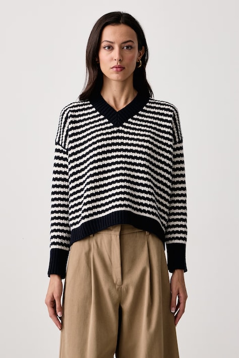 Weekend Max Mara Sweter damski wełniany WKDSPIGA granatowy 2625366202600