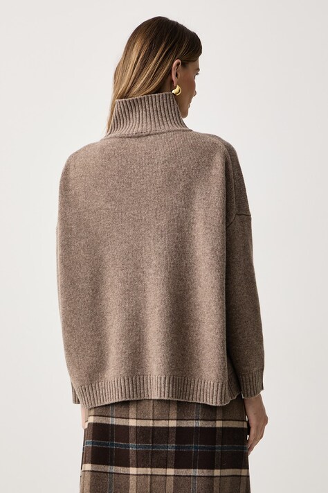 Weekend Max Mara Maletă pentru femei din lână WKDBORGIA maro 2625366142600