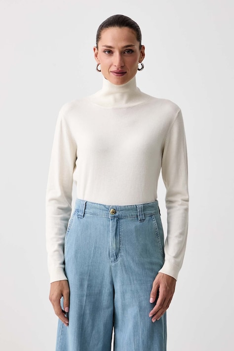 Weekend Max Mara Pulover cu guler înalt pentru femei cu amestec de mătase WKDKIKU bej 2625366092600