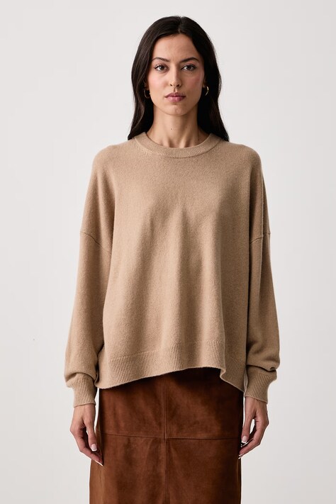 Weekend Max Mara Sweter damski kaszmirowy WKDDETTO beżowy 2625366022600