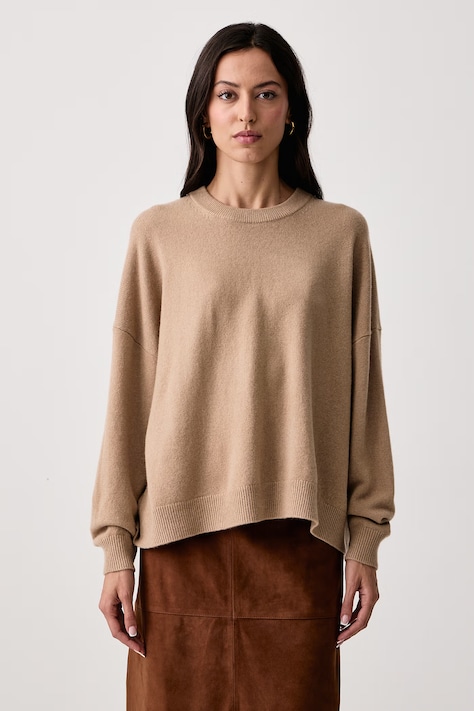 Weekend Max Mara Sweter damski kaszmirowy WKDDETTO beżowy 2625366022600