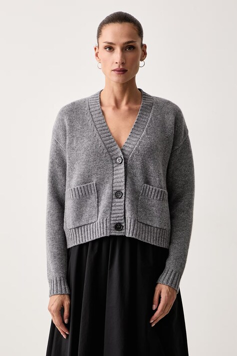 Weekend Max Mara Kardigan damski wełniany WKDFILMATO szary 2625346102600