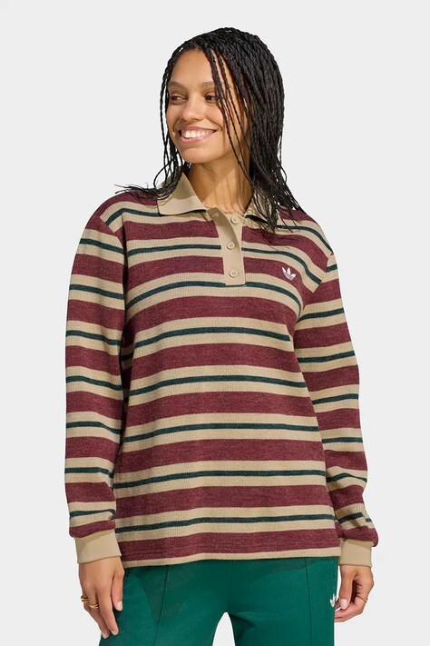 adidas Originals Sweter damski Advanced Archive bordowy LG4083