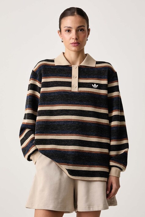 adidas Originals Pulover za žene Advanced Archive crni LG3945