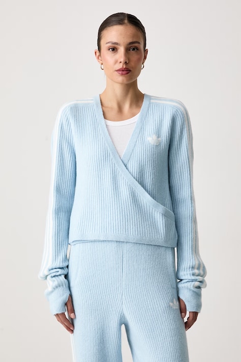 adidas Originals Πουλόβερ γυναικείο με πρόσμιξη μαλλιού Adiluna Season 2 x Jennie μπλε LD8932