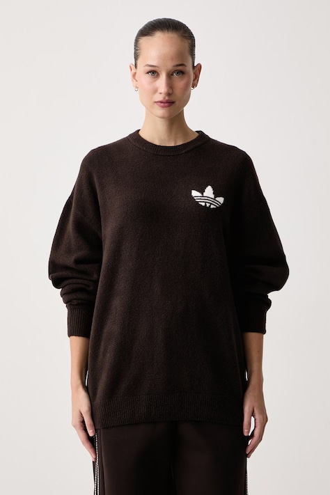 adidas Originals Πουλόβερ γυναικείο ATHL Dept καφέ KT8319