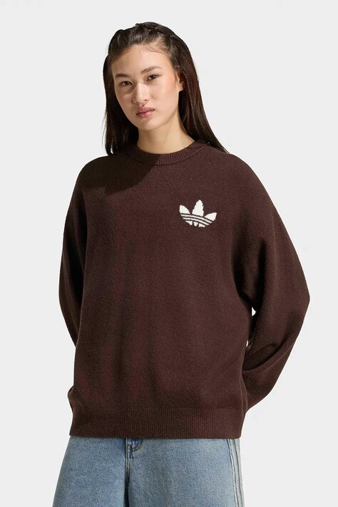 adidas Originals Sweter damski ATHL Dept brązowy KT8319