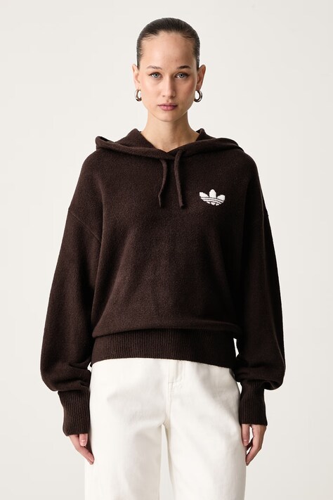 adidas Originals Sweter damski Essentials Knit brązowy IA4448