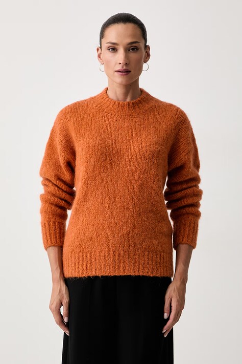 Seventy Venezia sweter damski z wełną pomarańczowy MT4273_910806