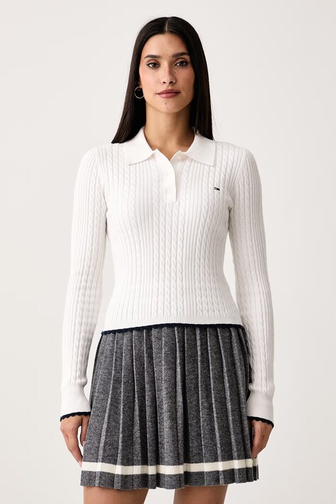 Tommy Jeans Sweter damski beżowy DW0DW23354