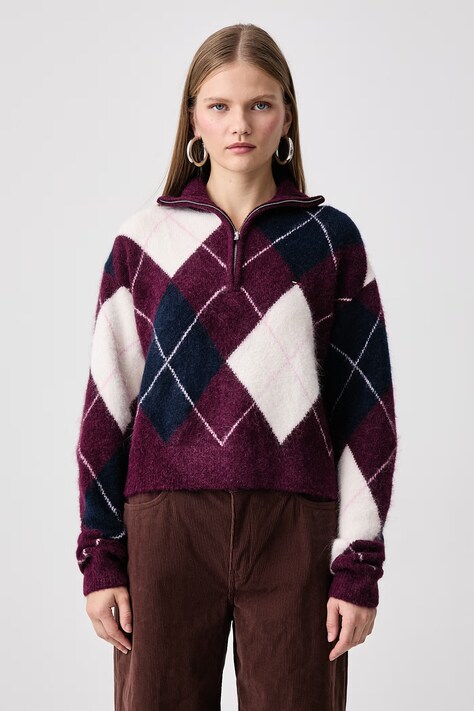 Tommy Jeans Pulóver női burgundi DW0DW23351