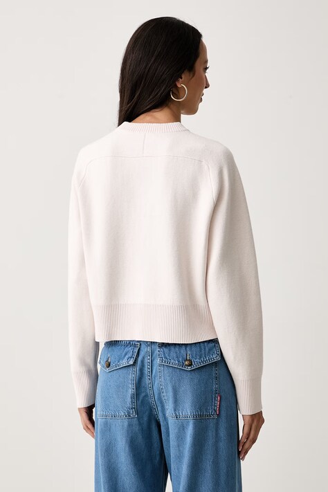 Calvin Klein Jeans πουλόβερ γυναικείο με πρόσμιξη μαλλιού ροζ LV047H320G