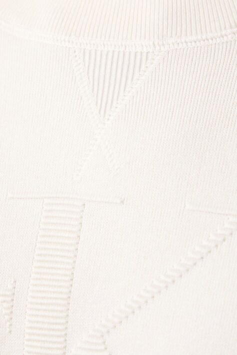 Calvin Klein Jeans Sweter damski z wiskozą biały LV047H315G