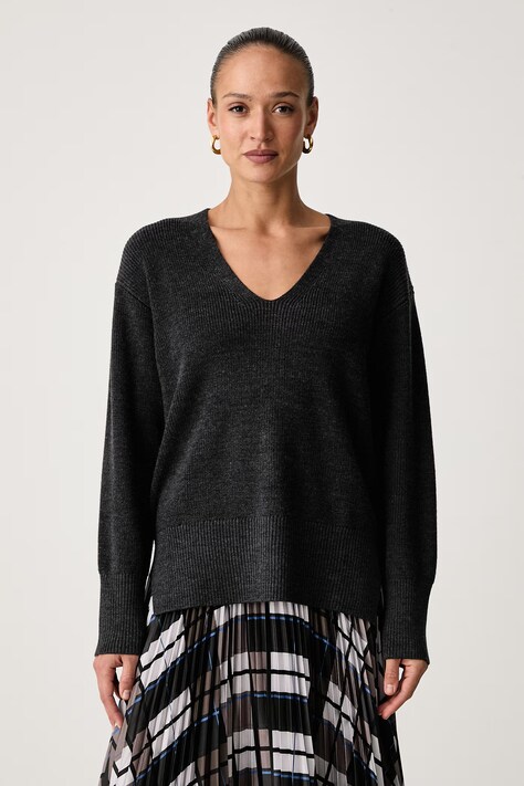 Calvin Klein Pulover za žene s vunom sivi LV044H371G