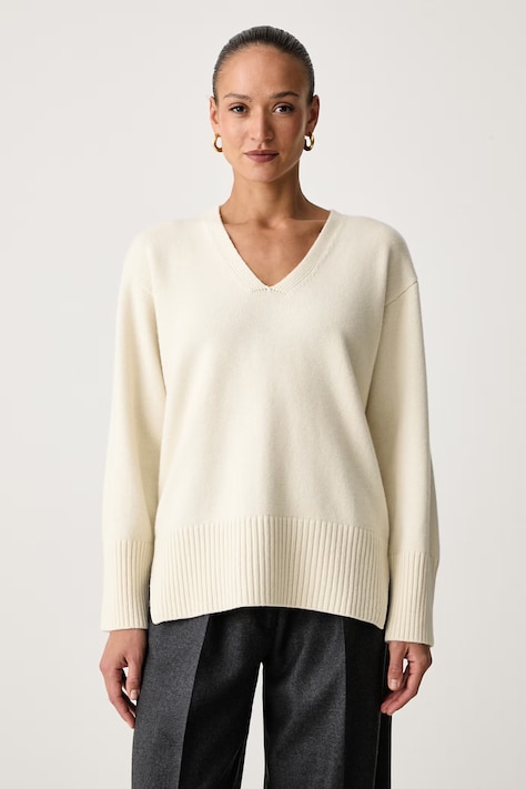 Calvin Klein Pulover pentru femei din lână bej LV044H325G