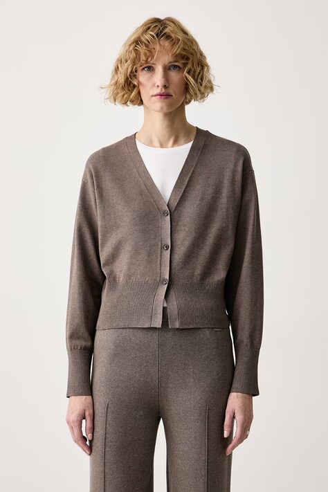 Calvin Klein Cardigan elegante da donna con viscosa marrone LV044H307G