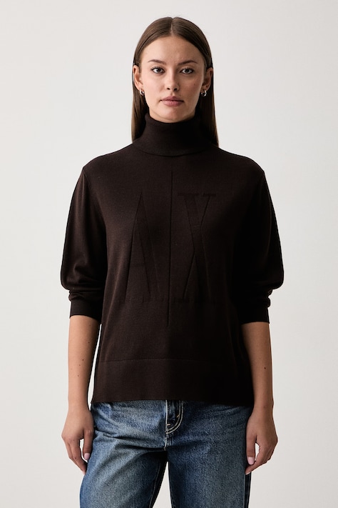 Armani Exchange светр жіночий вовняний коричневий XW001444 AF11896