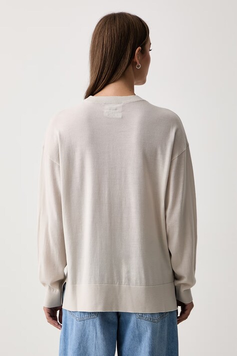 Armani Exchange sweter damski wełniany beżowy XW001443 AF11896