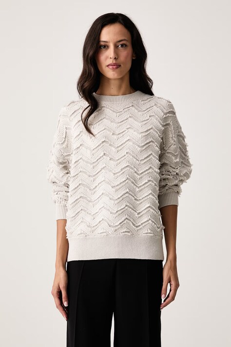 Armani Exchange Pulover za žene s vunom bež XW002888 AF25936