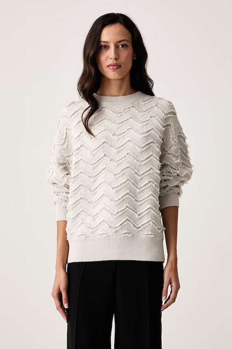 Armani Exchange Pulover za žene s vunom bež XW002888 AF25936