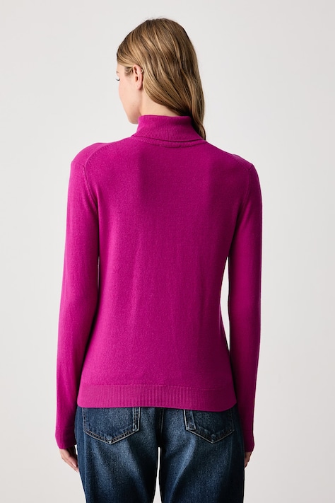 United Colors of Benetton Golf damski wełniany fioletowy 1P02D2348