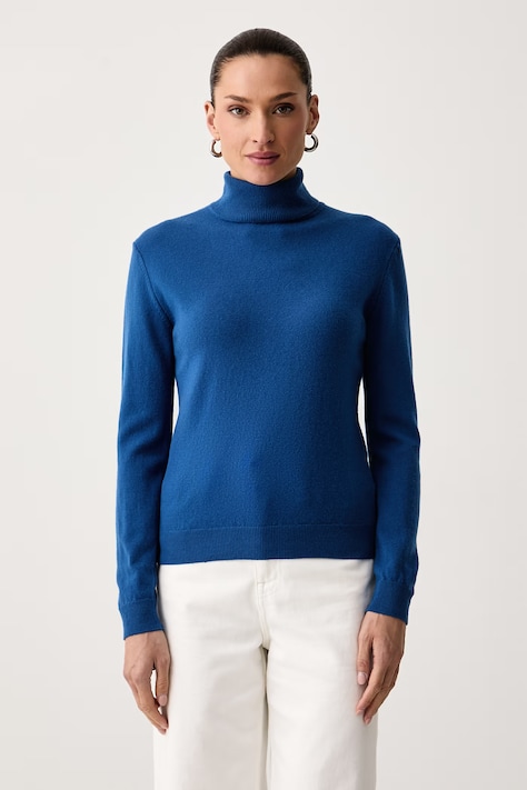 United Colors of Benetton Golf damski wełniany fioletowy 1P02D2348