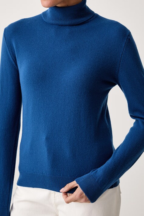 United Colors of Benetton Golf damski wełniany fioletowy 1P02D2348