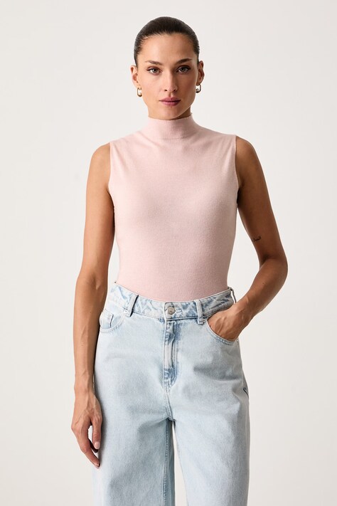 United Colors of Benetton Kamizelka damska z wełną różowa 1H02D204Z