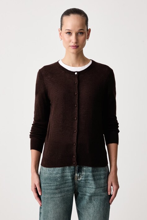 United Colors of Benetton Жилетка дамска с вълна кафява 1H02D5035