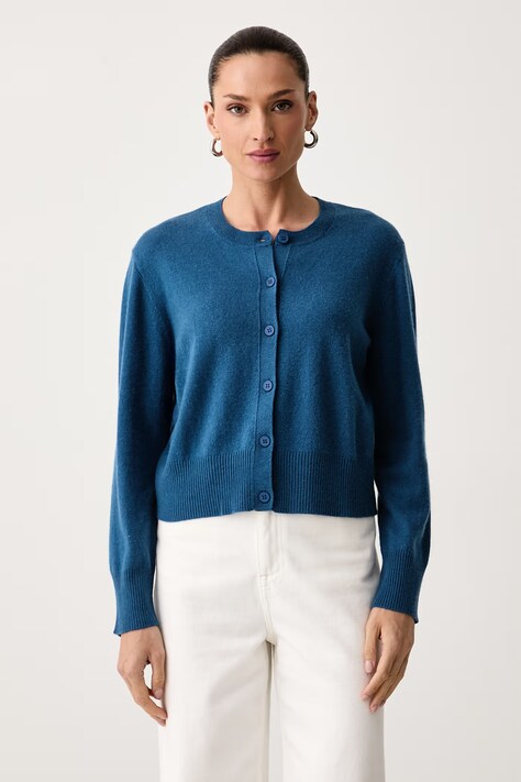United Colors of Benetton Kardigan damski z wełną fioletowy 1B9YD502Y
