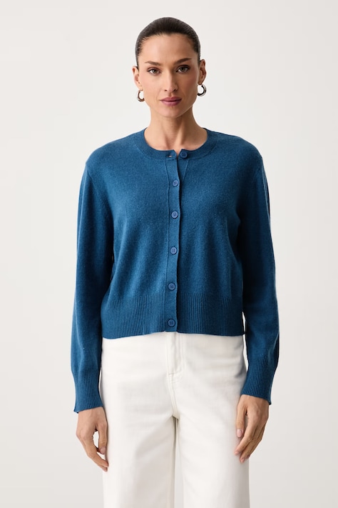 United Colors of Benetton Kardigan damski z wełną fioletowy 1B9YD502Y