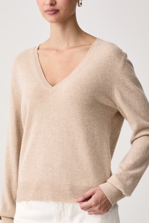 United Colors of Benetton Sweter damski wełniany beżowy 1002D403X
