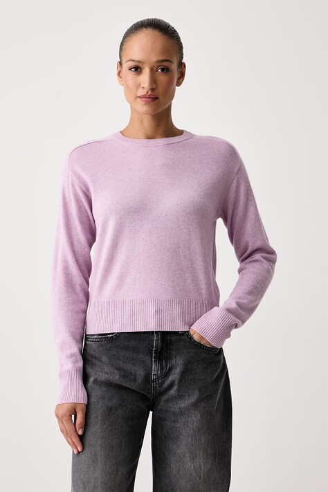 United Colors of Benetton Πουλόβερ γυναικείο με μαλλί μωβ 1B9YD10HK