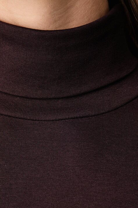 United Colors of Benetton Longsleeve damski bawełniany brązowy 3GA8E2224