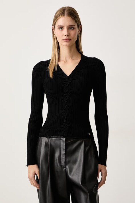 Gaudi Sweter damski czarny 621BD53008