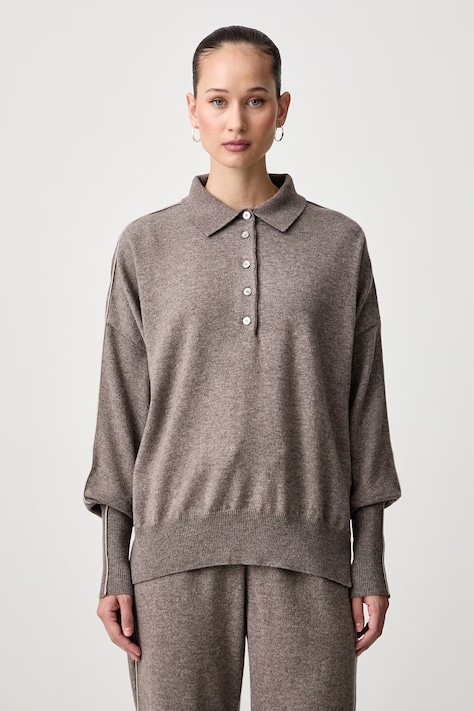 Paul&Shark Sweter damski wełniany beżowy 16351110