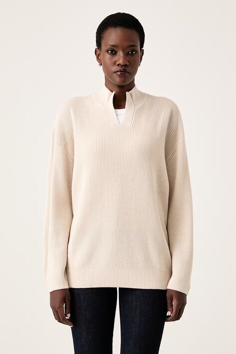 Trussardi Sweter damski z wełną beżowy M0186001265N